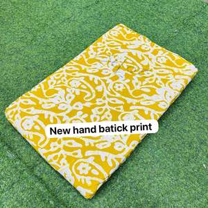 Tissu en coton imprimé batik doux et lisse, 48 pouces de large, pour vêtements de mode, foulards, housses de coussin et couture à domicile - Product Image 3