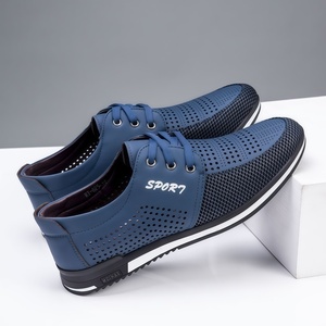Zapatos de Hombre para Negocios y Ocio, Perforados, Cómodos, Transpirables, Antideslizantes, con Suela Suave, Zapatos Deportivos y de Ocio para Hombre - Product Image 1