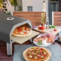 Mini four à pizza automatique à gaz de table avec plaque rotative pour pizza de 12 pouces, four à gaz avec système de rotation
