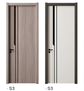 Puertas Interiores de Madera Sólida de Alta Gama, Diseño Moderno, Impermeables, Resistentes al Fuego, Color Personalizado, para Apartamentos - Product Image 6