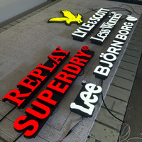 Enseigne LED personnalisée extérieure étanche, lettres lumineuses 3D pour magasin et entreprise, lettres frontlittes sur mesure
