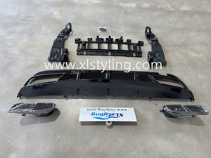 High Quality ABS ED1 Rear <strong>Diffuser</strong> for Mercedes Benz W205 C63S Glossy Black Rear Lip - Product Image 6