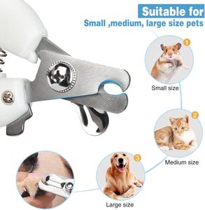 เครื่องตัดเล็บสัตว์เลี้ยงคุณภาพสูง ทำจากสแตนเลส สำหรับสุนัขและแมว - Product Image 3