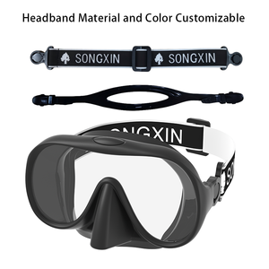 Maschera da immersione Anti-perdita a basso Volume Anti-nebbia regolabile per Snorkeling <span class=keywords><strong>e</strong></span> immersioni in Silicone temperato per uso alimentare - Product Image 3