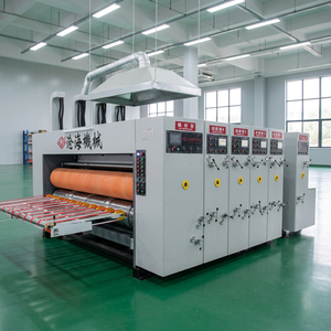 Máquina Automática de Alta Velocidad para Impresión Flexográfica de 4 Colores, Troquelado y Corte, para Fabricación de Cajas de Cartón Corrugado - Product Image 1