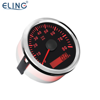 Tachymètre ELING 85MM avec compteur horaire 3000 4000 6000 7000 8000 RPM compteur jauge avec rétro-éclairage rouge pour voiture