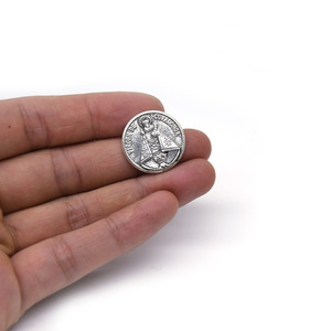 Plastic <b>Box</b> Metal Sheet Round 2x3.5cm Virgen De Covadonga Jewelry Storage Container - Product Image 3