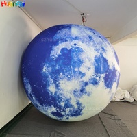 Publicité Lumineux Gonflable Mars Planètes Ballons Grande Boule De Lune Gonflable Géant Lune Gonflable avec Led