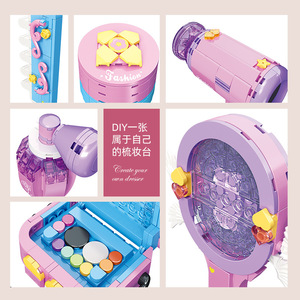 Jiexing58127 Set de Maquillaje de Juguete de Plástico para Niñas con Bloques de Construcción de 400-800 Piezas para Adolescentes de 7 a 14 Años - Product Image 2