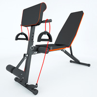 Banc de musculation portable et réglable pour la maison, chaise d'exercice multifonctionnelle, éco-durable, compacte, facile à déplacer, pour la remise en forme en intérieur