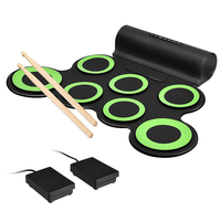 Mini instrument de musique Usb jouet Double pédale 7 pièces batterie ensemble batterie électronique