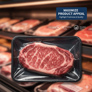 Rotolo di pellicola sottovuoto ad alta barriera per imballaggi di carne fresca, bistecca e frutti di mare - Product Image 4