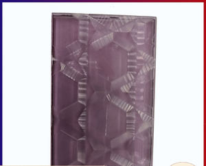 Cloison en verre teinté haut de gamme, cintrée à chaud et collée, avec design mural de fond pour bureaux et hôtels - Product Image 4