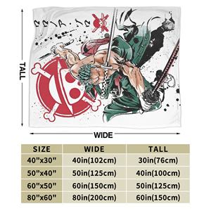 ผ้าห่มลายการ์ตูนโรโรโนอา โซโล ลูฟี่ ลายการ์ตูนสุดเท่ สำหรับเตีย<span class=keywords><strong>ง</strong></span> โซฟา ขนาด 150*125 ซม. ผ้าห่มนุ่มบา<span class=keywords><strong>ง</strong></span> ผลิตภัณฑ์อนิเมะ - Product Image 4