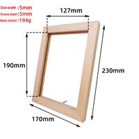 Lampe 3D à illusion avec cadre photo en bois Base de veilleuse pour la maison Lampe 3D à LED en bois massif Cadre photo en bois acrylique pour bricolage