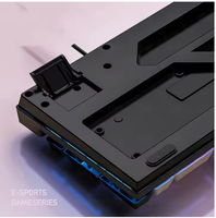 Teclado mecánico para juegos Cherry de 87 teclas con retroiluminación RGB con cable con intercambio en caliente para computadora/computadora portátil