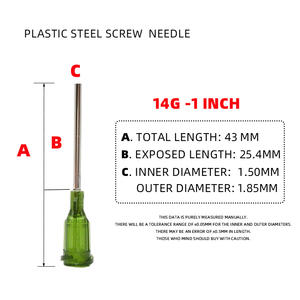 14 ग्राम 1 इंच प्लास्टिक स्टील स्क्रू सुई थोक औद्योगिक गोंद का थोक - Product Image 2