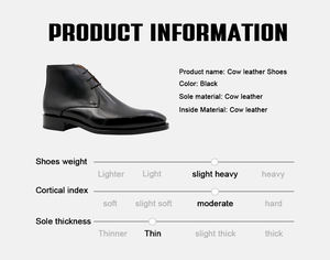 Goodyear, recién llegados, zapatos de oficina a la moda para hombre, botas de cuero genuino para hombre, botines y botines, zapatos de vestir para hombre - Product Image 5