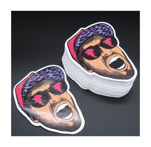 High Quality UV Proof Waterproof Weatherproof Custom Logo Stickers PVC/Vinyl Material 4mil Thick Gloss Laminated Promotional Use