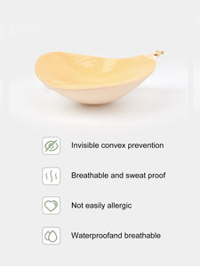 Soutien-gorge adhésif réutilisable personnalisé, push-up, imperméable, avec pétales de poitrine, <span class=keywords><strong>en</strong></span> spandex/nylon, vente chaude, sans couture - Product Image 4