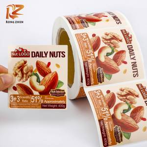 ฉลากกันน้ำทนความร้อนแบบม้วน ยี่ห้อ RONG ZHEN Daily Nuts PET รูปทรงสี่เหลี่ยมผืนผ้า ขนาดแกน 3 นิ้ว สำหรับบรรจุภัณฑ์ เป็นมิตรกับสิ่งแวดล้อม ติดด้วยตัวเอง - Product Image 3