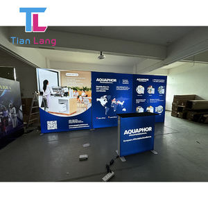 ที่กําหนดเอง 10x10ft 3x3m นิทรรศการโมดูลาร์อลูมิเนียมการออกแบบ SEG เรืองแสง LED backlit ผนังหลังบูธงานแสดงสินค้าแบบพกพา - Product Image 3