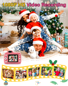 Appareil photo numérique pour enfants avec projecteur, caméscope vidéo HD 1080P, jouet avec écran IPS de 24 pouces, résistant aux chutes, carte 32 Go, rechargeable par USB C - Product Image 4