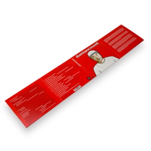 Solid Red Printed 8 Panel Fold-out Cardboard CD Wallet With Insert For Music Album Disc Packaging - Product Image 5