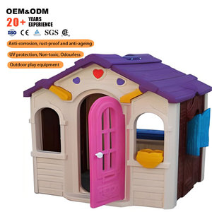 Tobogán de alta calidad para niños pequeños con forma de casa, ideal para parques infantiles y centros de actividades comunitarias. - Product Image 2