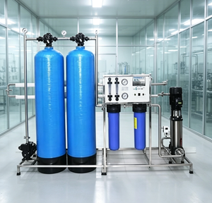 Système d'osmose inverse FRP, purificateur d'eau RO monté sur châssis en acier inoxydable avec <span class=keywords><strong>pompe</strong></span> de surpression et filtration multi-étapes - Product Image 6