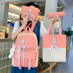 Wholesale School <b>Backpack</b> Four-Piece Set Lightweight High School Student <b>Backpack</b> 4 PCS/Set Girls Cartoon Schoolbag Book Bags - Product Image 2