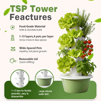 Système de culture hydroponique vertical en plastique Tru-Spring à 5 niveaux et 20 sites de plantation, facile à utiliser, garantie 1 an, pour jardin domestique