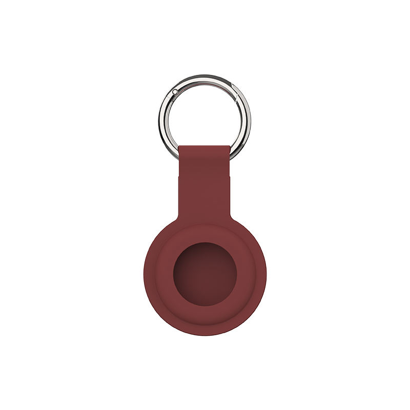 Porte-clés en silicone rouge