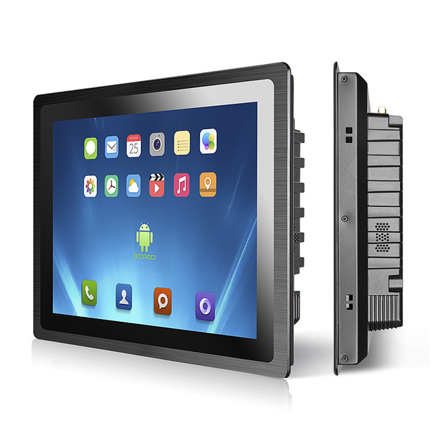 Fanless 10.4/15/19 Inch Aluminum Alloy Panel PC Open Frame IP65 Industrial Vesa Capacitive Touchscreen Android OS
