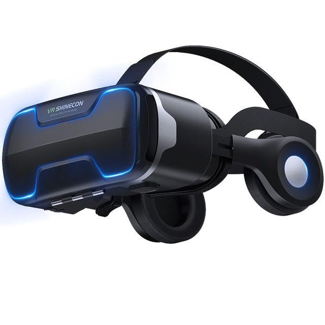 New Fashion 3D VR AR Glasses Headset Game Equipment Virtual Reality Box Reality HD Smart Glasses 3D Glasses Headset for Phone