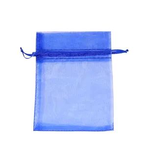 Großhandel transparente Organza Schmuck Tasche kleine praktische Organza Kordel zug Geschenk beutel