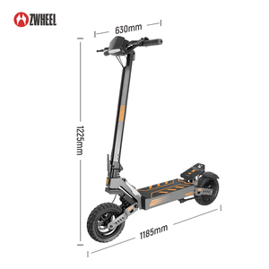 ZWHEEL ZSI1 Electric Scooter – front and rear spring suspension off-road tires, smooth ride even on bumpy roads - Product Image 1