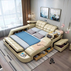 Современная кожаная кровать размера «King-Size» - Product Image 3