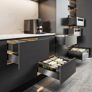 Topcent mỏng ngăn kéo hộp mềm đóng cửa undermount tendem nhà bếp bên trong đôi tường ngăn kéo tủ Ngăn kéo trượt - Product Image 2