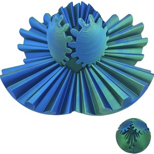 Pelota giratoria de plástico impresa en 3D o cubo antiestrés para aliviar el estrés - Pelota de malabarismo unisex - Product Image 2