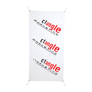 Chất Lượng Cao Khuyến Mãi Giá Rẻ Trọng Lượng Nhẹ Di Động Ngoài Trời Chiến Dịch Biểu Tượng Tùy Chỉnh In Ấn Quảng Cáo Hiển Thị X Biểu Ngữ - Product Image 3