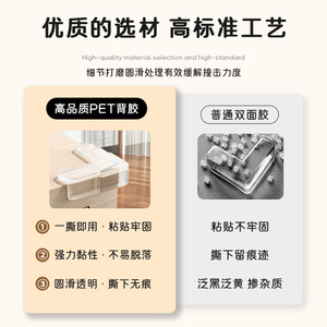 Protections d'angle en L Xianying avec airbag intégré pour la sécurité des bébés, protège-bords de table en plastique transparent pour la protection des enfants - Product Image 4