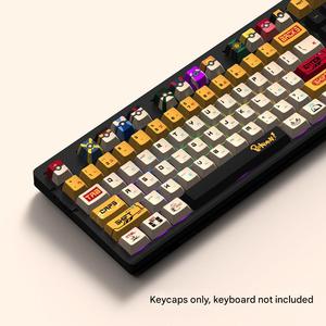 Teclas de Dibujos Animados con Perfil Cherry, Teclas PBT con Sublimación de Tinta, 129/23 Teclas para <span class=keywords><strong>Teclado</strong></span> <span class=keywords><strong>Mecánico</strong></span> GH60 <span class=keywords><strong>GK61</strong></span> GK64 84 87 96 104 - Product Image 4