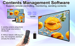 Alto brillo 700-1500nits centro comercial, comida rápida, cafetería, tienda de bebidas publicidad pantalla Lcd tablero de menú Digital para restaurante - Product Image 5