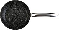 Ensemble professionnel de 3 poêles antiadhésives en granit avec revêtement en pierre, comprenant une poêle à steak et des poêles à frire, avec poignées rivetées en acier inoxydable, compatibles four.