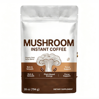 Mélange de 10 champignons végétaliens en poudre pour café instantané et boisson de soutien immunitaire OEM ODM Durée de conservation de 24 mois