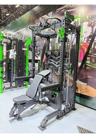 Machine d'entraînement multi-stations en acier robuste REYK pour la musculation des biceps et des triceps - Usage commercial