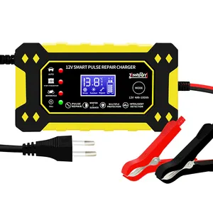 Jinnuoyi 12V6A bù nhiệt độ nhanh chóng sạc pin sạc nhanh thông minh hoàn toàn tự động bảo trì nhỏ giọt sạc pin xe hơi