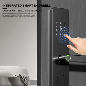 Nhà sản xuất tuya ttlock App Wifi vân tay thẻ thông minh an toàn sử thi mật khẩu gỗ kỹ thuật số cửa xử lý khóa với bàn phím - Product Image 5