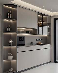 Meuble de salle à manger moderne de luxe, sur mesure, en bois, écologique, avec rangement pour salles à manger/salons, meuble multifonctionnel - Product Image 1